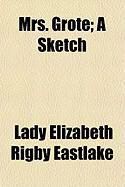 Produktbild: Mrs. Grote; A Sketch