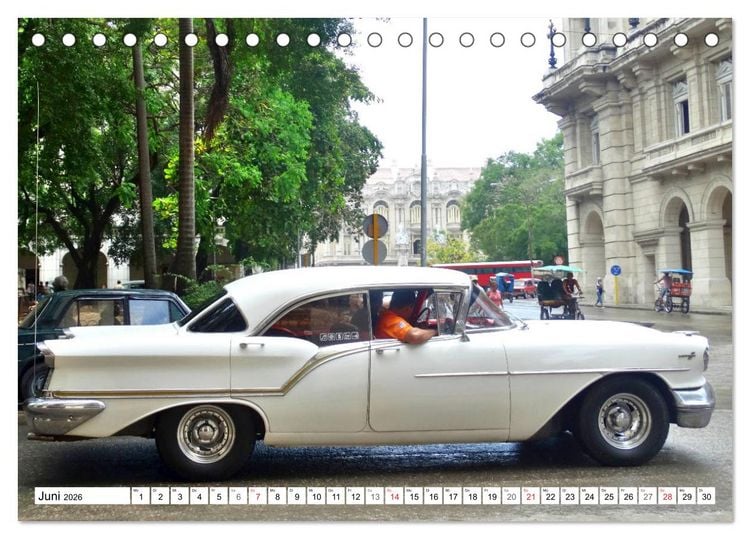 Produktbild: Golden Rocket 88 - Oldsmobile 1957 in Kuba (Tischkalender 2026 DIN A5 quer), CALVENDO Monatskalender