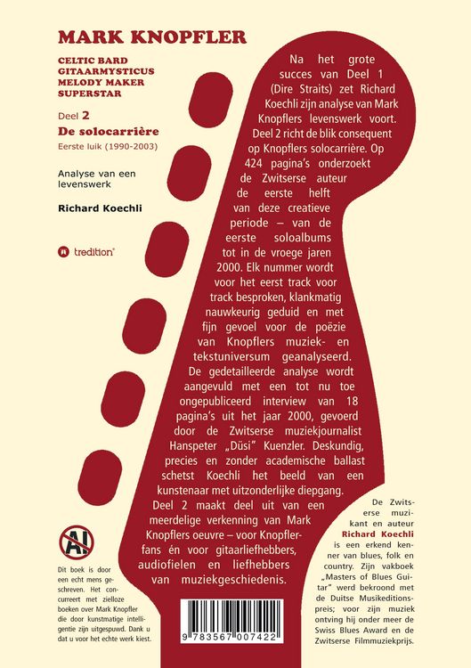 Produktbild: Mark Knopfler (Deel 2, De solocarri&egrave;re - Eerste luik) - het 424 pagina's tellende boek