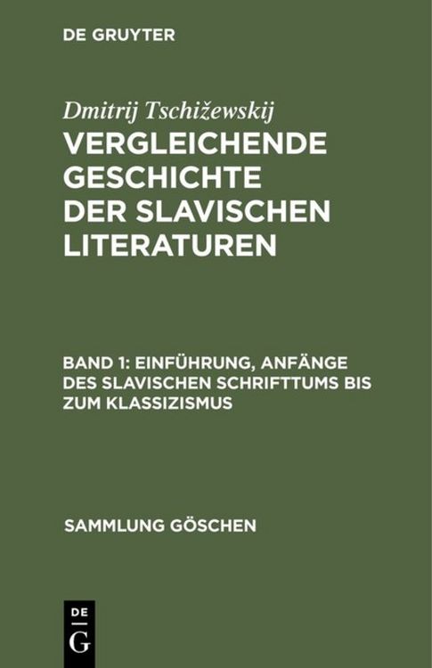 Produktbild: Einführung, Anfänge des slavischen Schrifttums bis zum Klassizismus