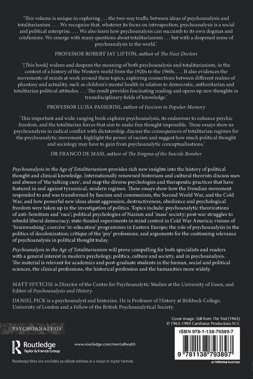 Produktbild: Psychoanalysis in the Age of Totalitarianism
