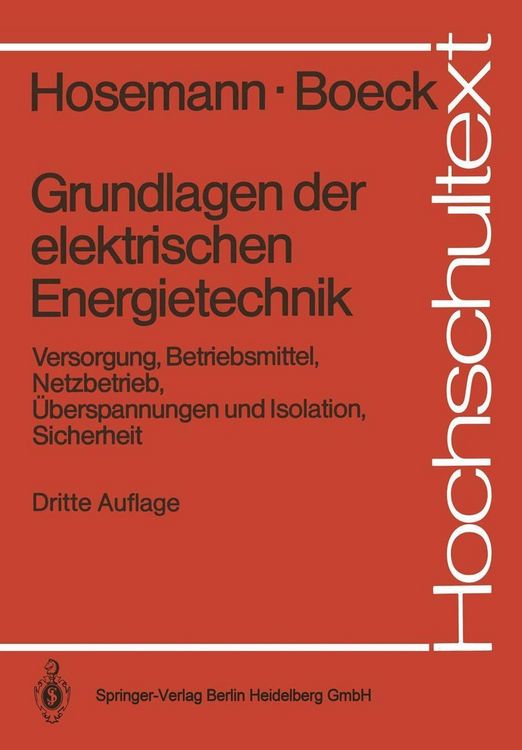 Produktbild: Grundlagen der elektrischen Energietechnik