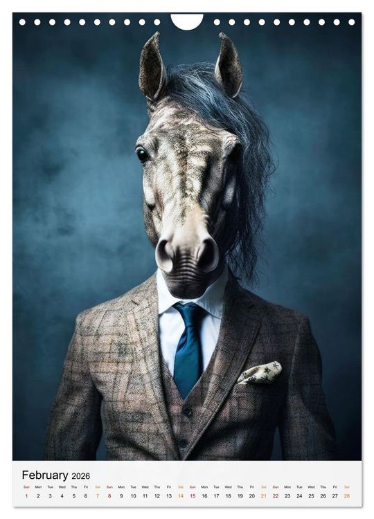 Produktbild: Stylish Horses (Wall Calendar 2026 DIN A4 portrait), CALVENDO 12 Month Wall Calendar