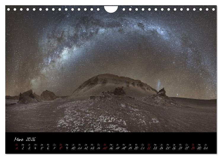 Produktbild: Faszination Milchstra&szlig;e - eine Reise zu den Nachtlandschaften unserer Erde (Wandkalender 2026 DIN A4 quer), CALVENDO Monatskalender