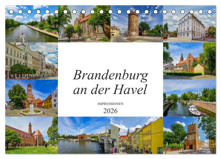 Produktbild: Brandenburg an der Havel Impressionen (Tischkalender 2026 DIN A5 quer), CALVENDO Monatskalender
