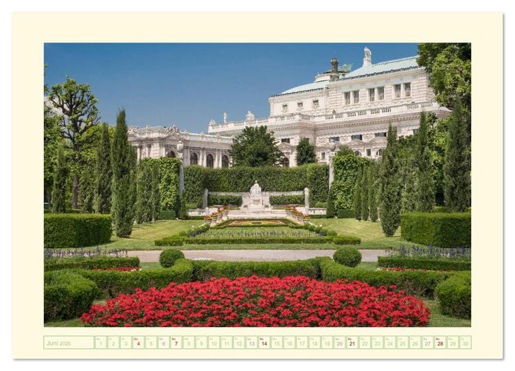 Produktbild: An der sch&ouml;nen blauen Donau - Ein Spaziergang in Wien (Wandkalender 2026 DIN A4 quer), CALVENDO Monatskalender