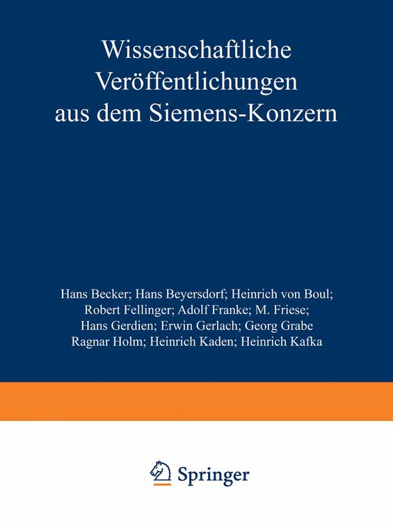 Produktbild: Wissenschaftliche Ver&ouml;ffentlichungen aus dem Siemens-Konzern