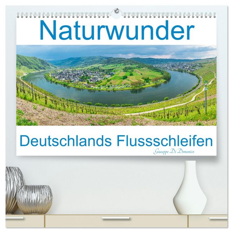 Produktbild: Naturwunder - Deutschlands Flussschleifen (hochwertiger Premium Wandkalender 2026 DIN A2 quer), Kunstdruck in Hochglanz