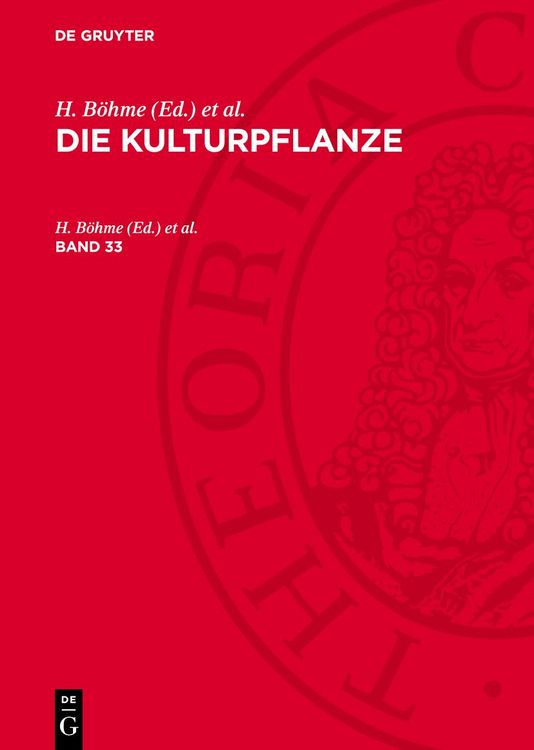 Produktbild: Die Kulturpflanze. Band 33