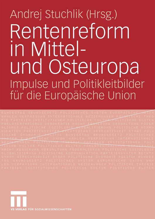 Produktbild: Rentenreform in Mittel- und Osteuropa