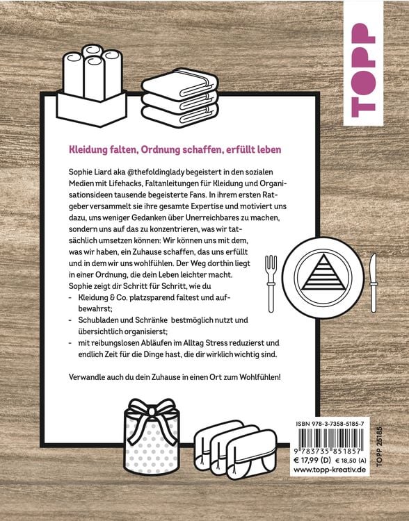 Produktbild: The Folding Lady. Kleidung falten, Ordnung schaffen, erf&uuml;llt leben