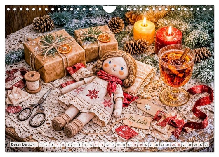 Produktbild: Alte Handwerksk&uuml;nste - Sticken, Backen, Schneidern und Traditionen (Wandkalender 2027 DIN A4 quer), CALVENDO Monatskalender