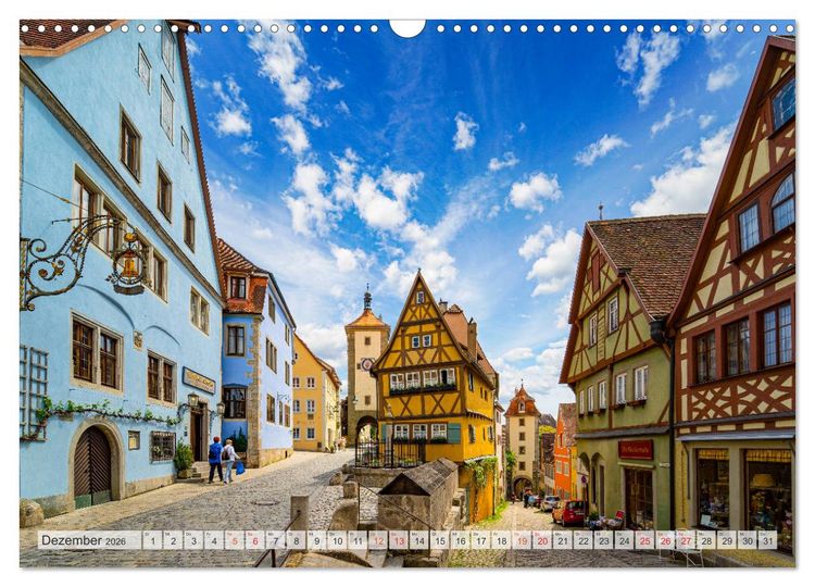 Produktbild: Rothenburg ob der Tauber Impressionen (Wandkalender 2026 DIN A3 quer), CALVENDO Monatskalender