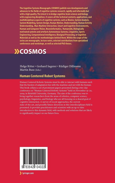 Produktbild: Human Centered Robot Systems