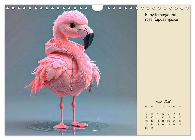 Produktbild: Vogelwelt, lustig, bunt und verspielt (Wandkalender 2026 DIN A4 quer), CALVENDO Monatskalender