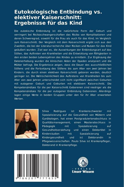 Produktbild: Eutokologische Entbindung vs. elektiver Kaiserschnitt: Ergebnisse f&uuml;r das Kind