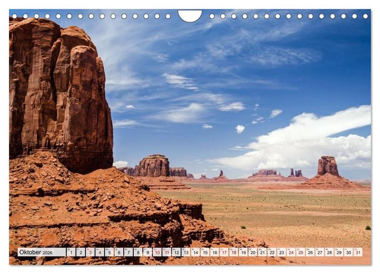 Produktbild: USA: Roadtrip durch die W&uuml;ste (Wandkalender 2026 DIN A4 quer), CALVENDO Monatskalender