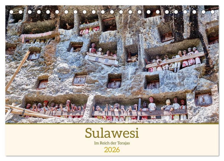 Produktbild: Sulawesi Im Reich der Torajas (Tischkalender 2026 DIN A5 quer), CALVENDO Monatskalender