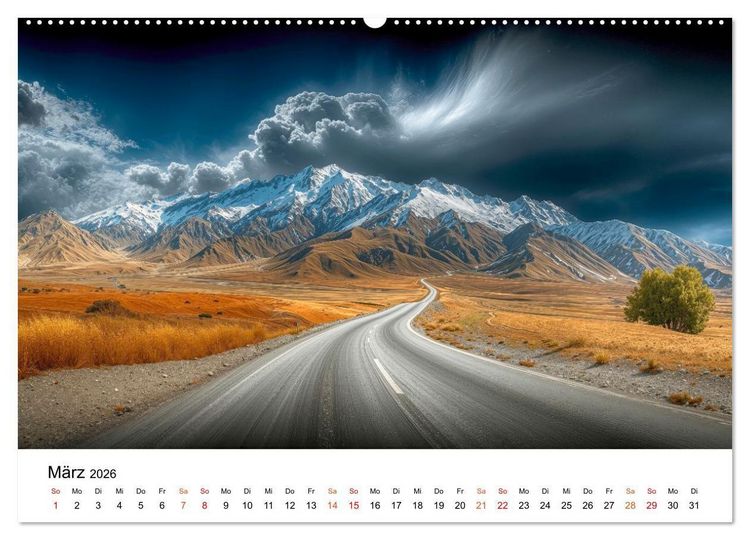 Produktbild: Neuseeland - Land der tausend Horizonte (Wandkalender 2026 DIN A2 quer), CALVENDO Monatskalender