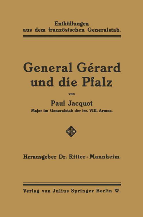 Produktbild: General G&eacute;rard und die Pfalz