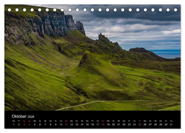 Produktbild: Schottlands Inseln (Tischkalender 2026 DIN A5 quer), CALVENDO Monatskalender