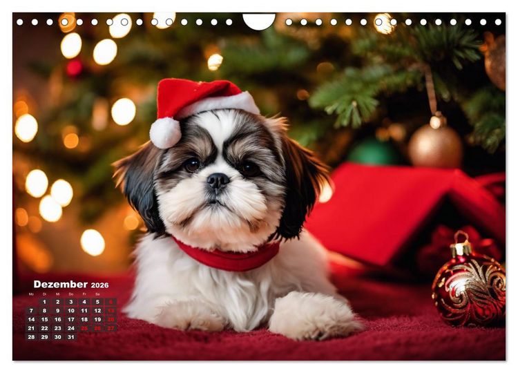Produktbild: Shih Tzu - der wuschelige Hund aus Tibet (Wandkalender 2026 DIN A4 quer), CALVENDO Monatskalender