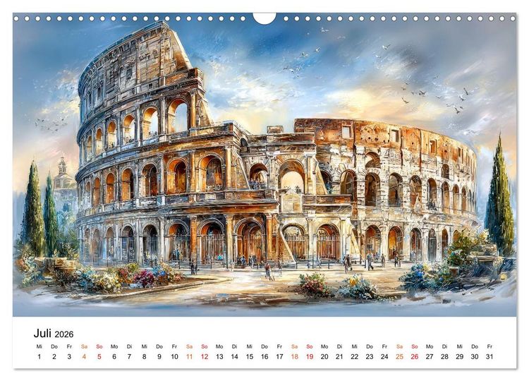 Produktbild: Stadtpoesie in sanften Farben (Wandkalender 2026 DIN A3 quer), CALVENDO Monatskalender