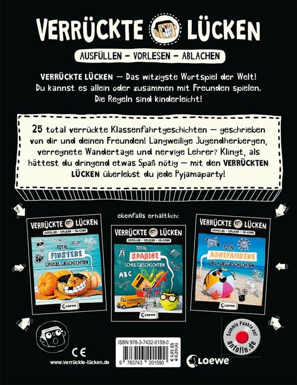 Produktbild: Verr&uuml;ckte L&uuml;cken - Total verr&uuml;ckte Klassenfahrtgeschichten