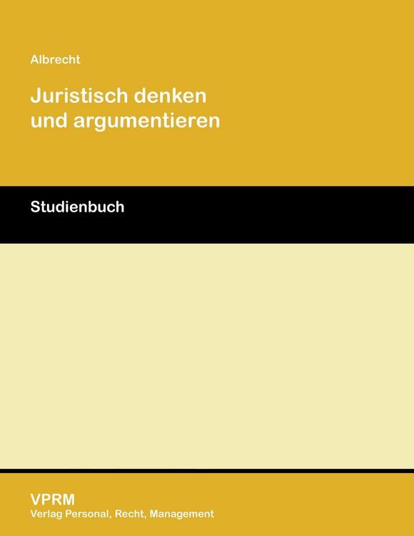 Produktbild: Juristisch denken und argumentieren