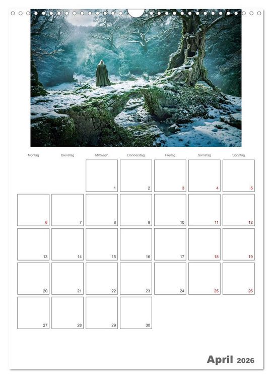 Produktbild: Der Zauberwald Eine geheimnisvolle Reise (Wandkalender 2026 DIN A3 hoch), CALVENDO Monatskalender