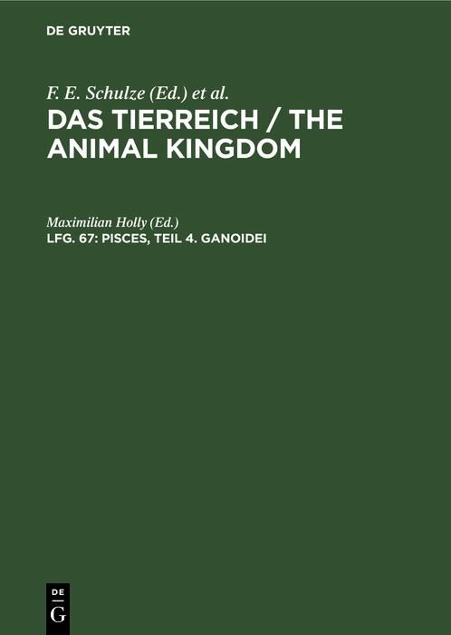 Produktbild: Pisces, Teil 4. Ganoidei