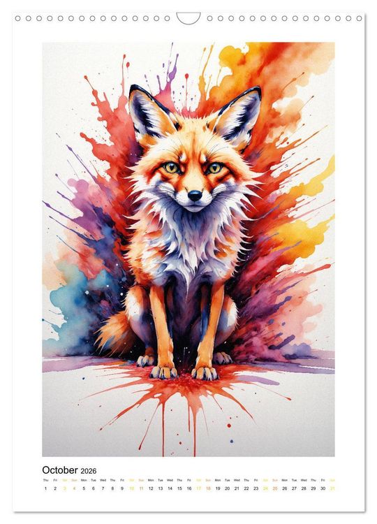 Produktbild: Fantastic Animal World: A Play of Colors and Elegance (Wall Calendar 2026 DIN A3 portrait), CALVENDO 12 Month Wall Calendar