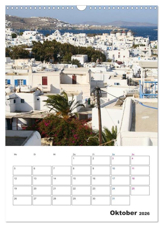 Produktbild: Griechisches Allerlei (Wandkalender 2026 DIN A3 hoch), CALVENDO Monatskalender