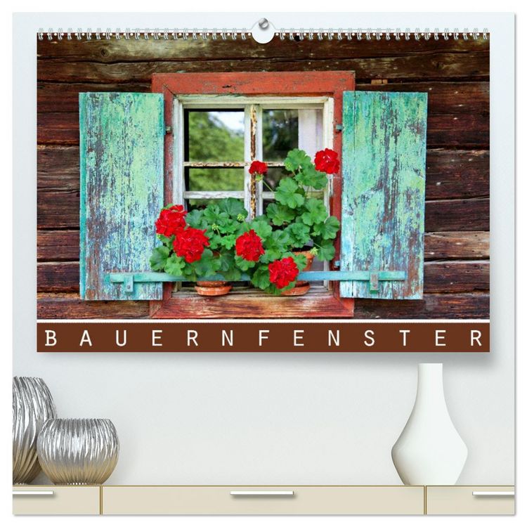 Produktbild: Bauernfenster (hochwertiger Premium Wandkalender 2026 DIN A2 quer), Kunstdruck in Hochglanz