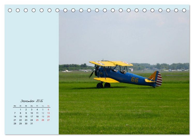 Produktbild: Sportliche Kunstflieger (Tischkalender 2026 DIN A5 quer), CALVENDO Monatskalender