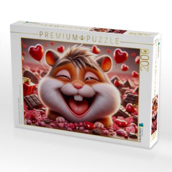 Produktbild: CALVENDO Puzzle Verspielte Hamsterliebe im Reich der S&uuml;&szlig;igkeiten | 2000 Teile Lege-Gr&ouml;&szlig;e 90x67cm Foto-Puzzle f&uuml;r gl&uuml;ckliche Stunden