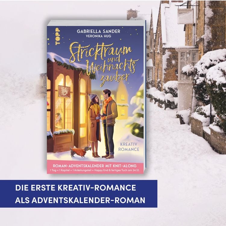 Produktbild: Stricktraum und Weihnachtszauber. Eine Kreativ-Romance. Mit Multimuster-Tuch-Knit-Along. Adventskalenderbuch