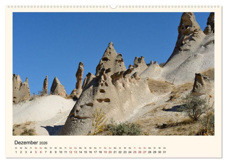 Produktbild: Kappadokien, im Land der Feenkamine (Wandkalender 2026 DIN A2 quer), CALVENDO Monatskalender