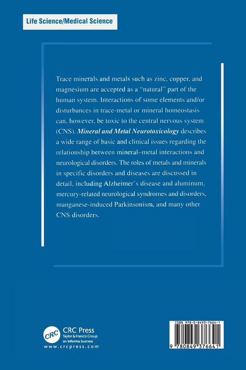 Produktbild: Mineral and Metal Neurotoxicology