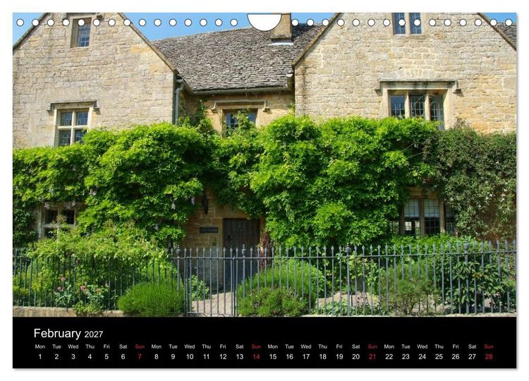 Produktbild: Cotswold Cottages (Wall Calendar 2027 DIN A4 landscape), CALVENDO 12 Month Wall Calendar