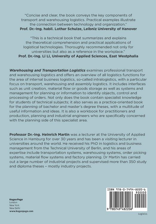 Produktbild: Warehousing and Transportation Logistics