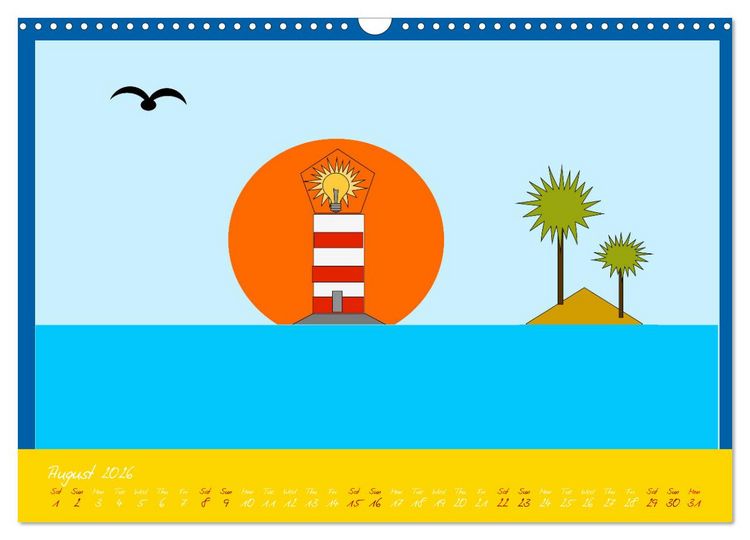 Produktbild: Lighthouse lights my way (Wall Calendar 2026 DIN A3 landscape), CALVENDO 12 Month Wall Calendar