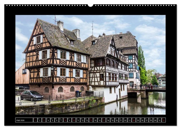 Produktbild: Strasbourg La Petite France (Calendrier mural 2026 DIN A2 vertical) calendrier de bureau