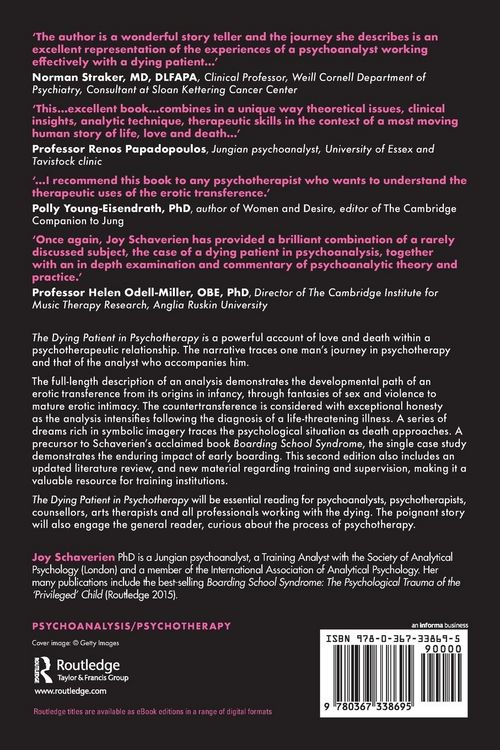 Produktbild: The Dying Patient in Psychotherapy