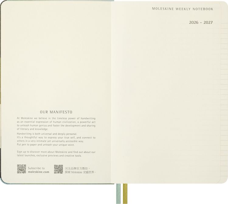 Produktbild: Moleskine 18 Monate Der Herr der Ringe Wochen-Notizkalender 2026/2027, L/A5, 1 Wo = 1 Seite, fester Einband