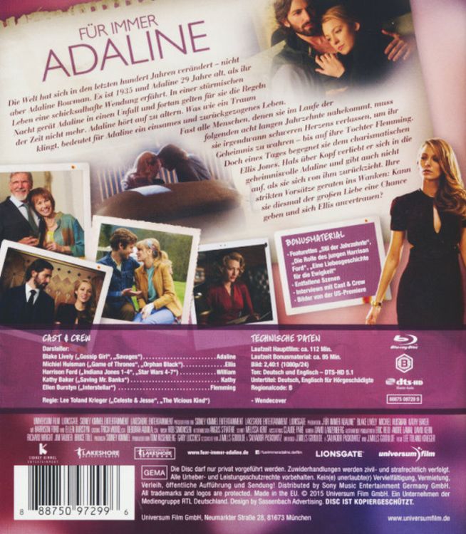 Produktbild: F&uuml;r immer Adaline