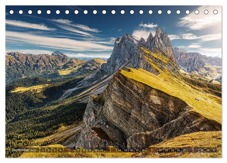 Produktbild: Bella Italia - Berge und Meer (Tischkalender 2026 DIN A5 quer), CALVENDO Monatskalender