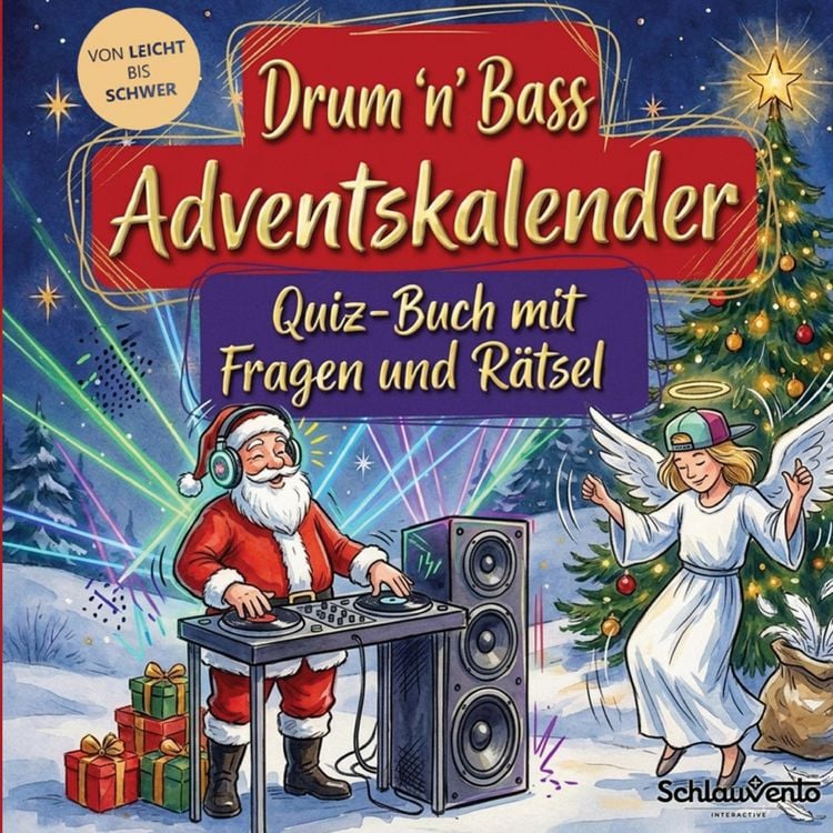 Produktbild: Drum and Bass-Adventskalender: Quiz-Buch mit Fragen und R&auml;tsel