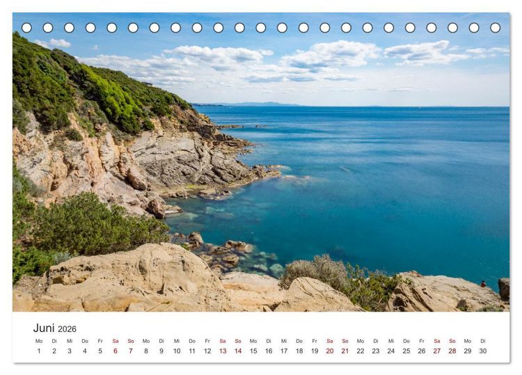 Produktbild: Motive der Toskana (Tischkalender 2026 DIN A5 quer), CALVENDO Monatskalender