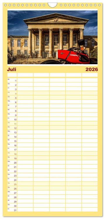 Produktbild: Familienplaner 2026 - Meine MZ ES 250/2 unterwegs in Chemnitz mit 5 Spalten (Wandkalender, 21 x 45 cm) CALVENDO